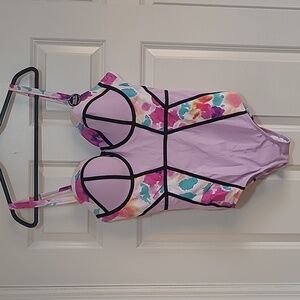 Torrid Watercolor Floral Underwire Swimsuit - Size 1 (DD/DDD)